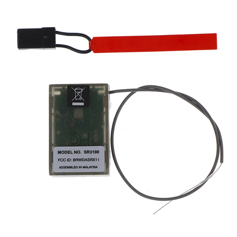 Receptor DSM2 de 3 canales para coche a control remoto, SR3100, 2,4 GHz, DSM2