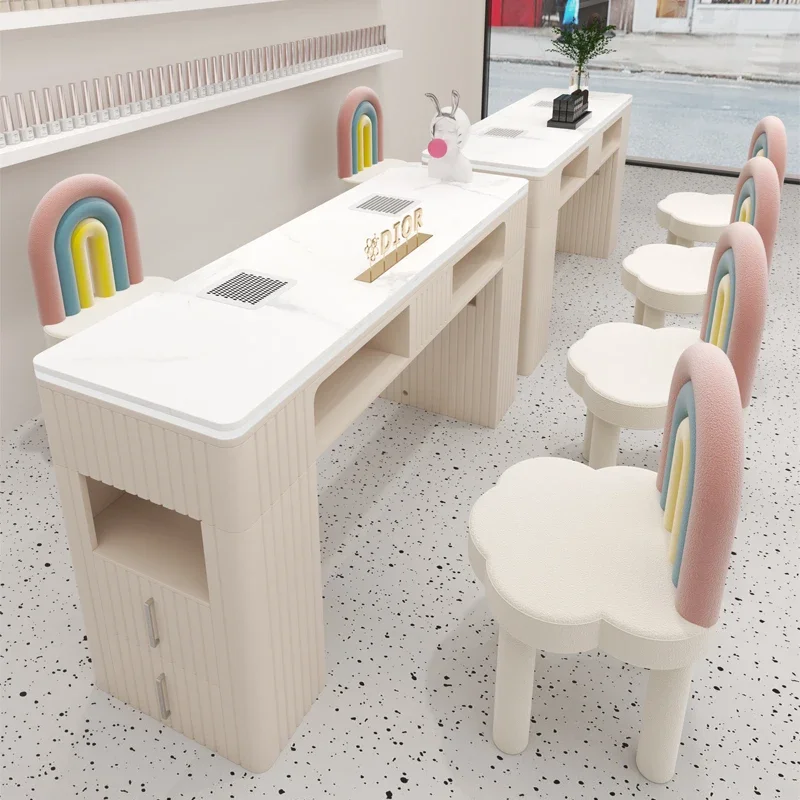 

Comfortable Beauty Nail Tables Modern Makeup Luxury Dressers Nail Tables Minimalist Comfortable Mesa De Manicure Home Furniture