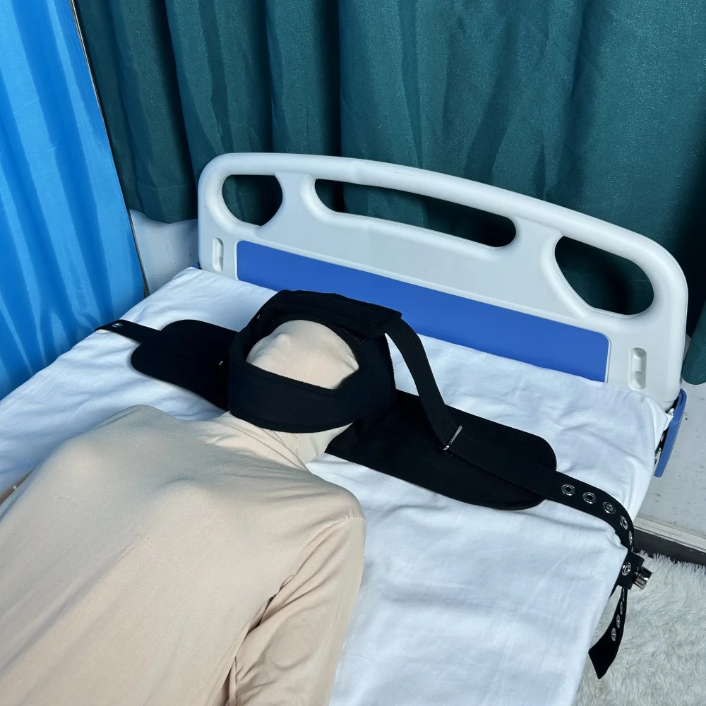 

Head Protector Fixing Belt Bed Restraint System with Magnetic Lock Prevent Movement Hospital Treatment for Patient