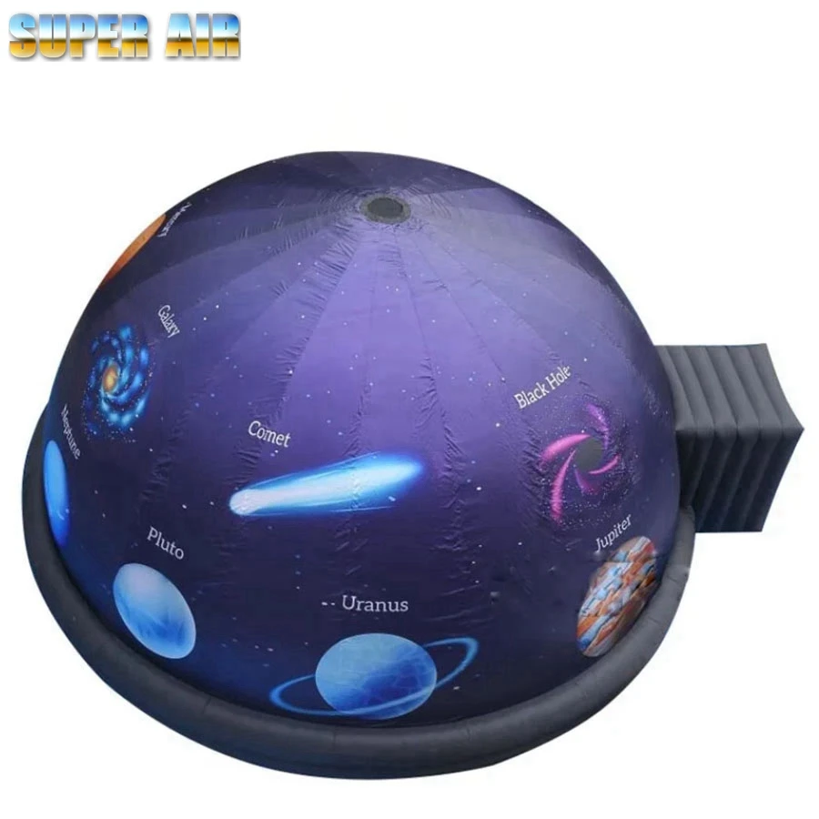 

Outdoor foldable 6 meter diameter galaxy planetarium inflatable projection tent for teaching