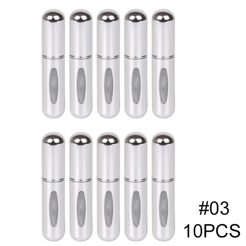 5ml tragbare, nachfüllbare Sprühflasche mit Kunststoffeinsatz, Parfümzerstäuber, Mini-Probenflasche für Kosmetik, Reise-Leerbehälter