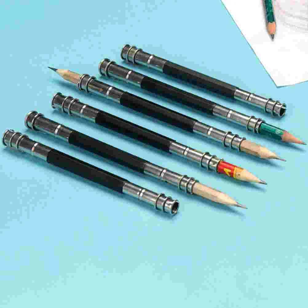 15 Pcs Pencil Extender Kid Pencils Metallic Crayons Colored Double Ends Holder Lead Head Student