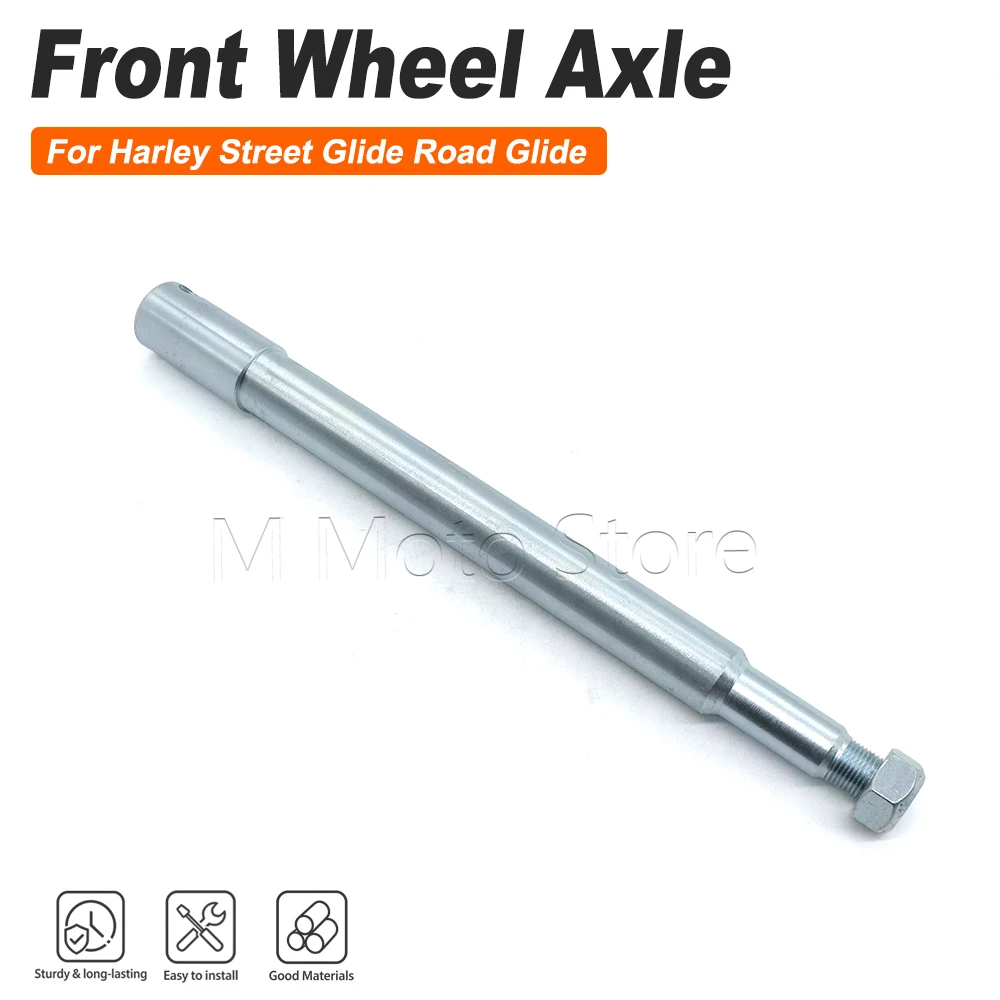 For Harley Street Glide Road Glide Road King 2014-2022 2019 2020 2021 Front Wheel Axle Fork Shaft Motorcycle Spindle Replacement