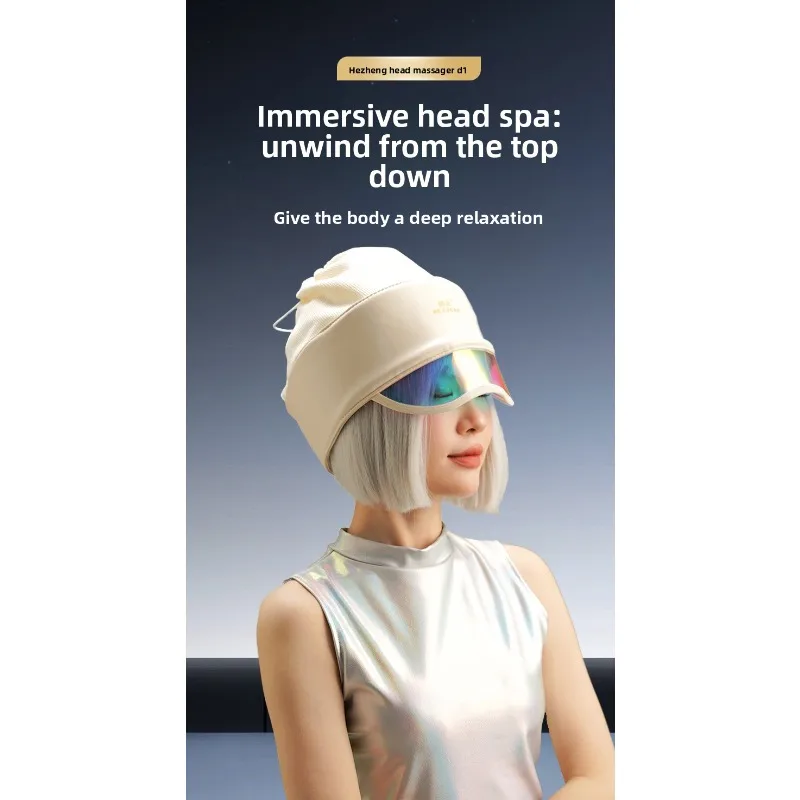 Multifunctional Electric Airbag Head Massager, Eye Hot Compress Function, Relaxing Massage Tool for Home Use Tool