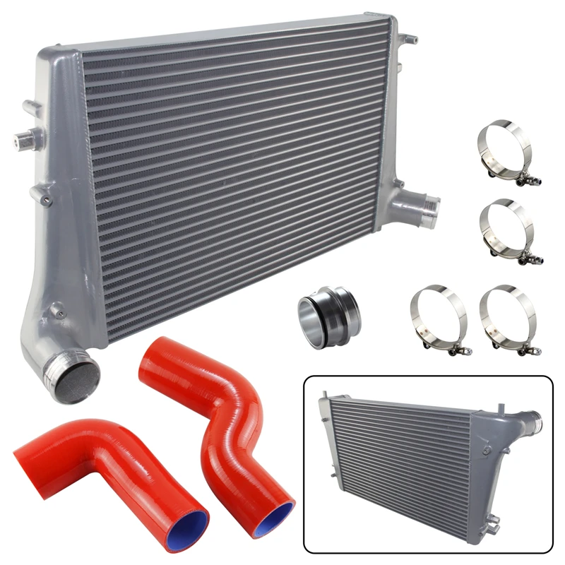 Ladeluftkühler-Kit passt für VW Golf Passat Jetta Skoda Octavia/hervorragende Audi A3/TT Sitz Leon 1.6/2,0 tdi rot/blau/schwarz