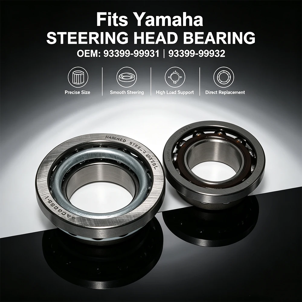 Steering Head Bearing Kit For Yamaha BT1100 YBR250 YS250 FZ400 XJR400 XJ600N XJ600S YZF R25 R3 YZF750R YZF1000R FZS1000S FZS600