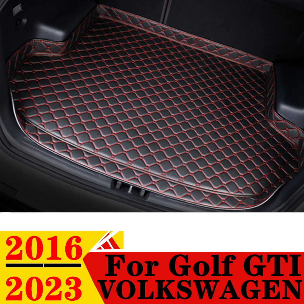 Car Trunk Mat For Volkswagen VW Golf GTI 2023 2022 2021 20 2019 2018 2017 2016 High Side Rear Cargo Liner Boot Tray luggage Pad