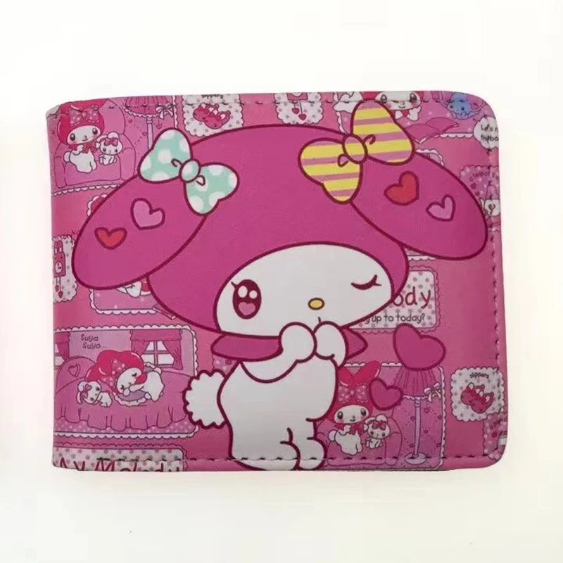 Cute Cartoon Wallet Melody Leather Short Purse with Coin Pocket