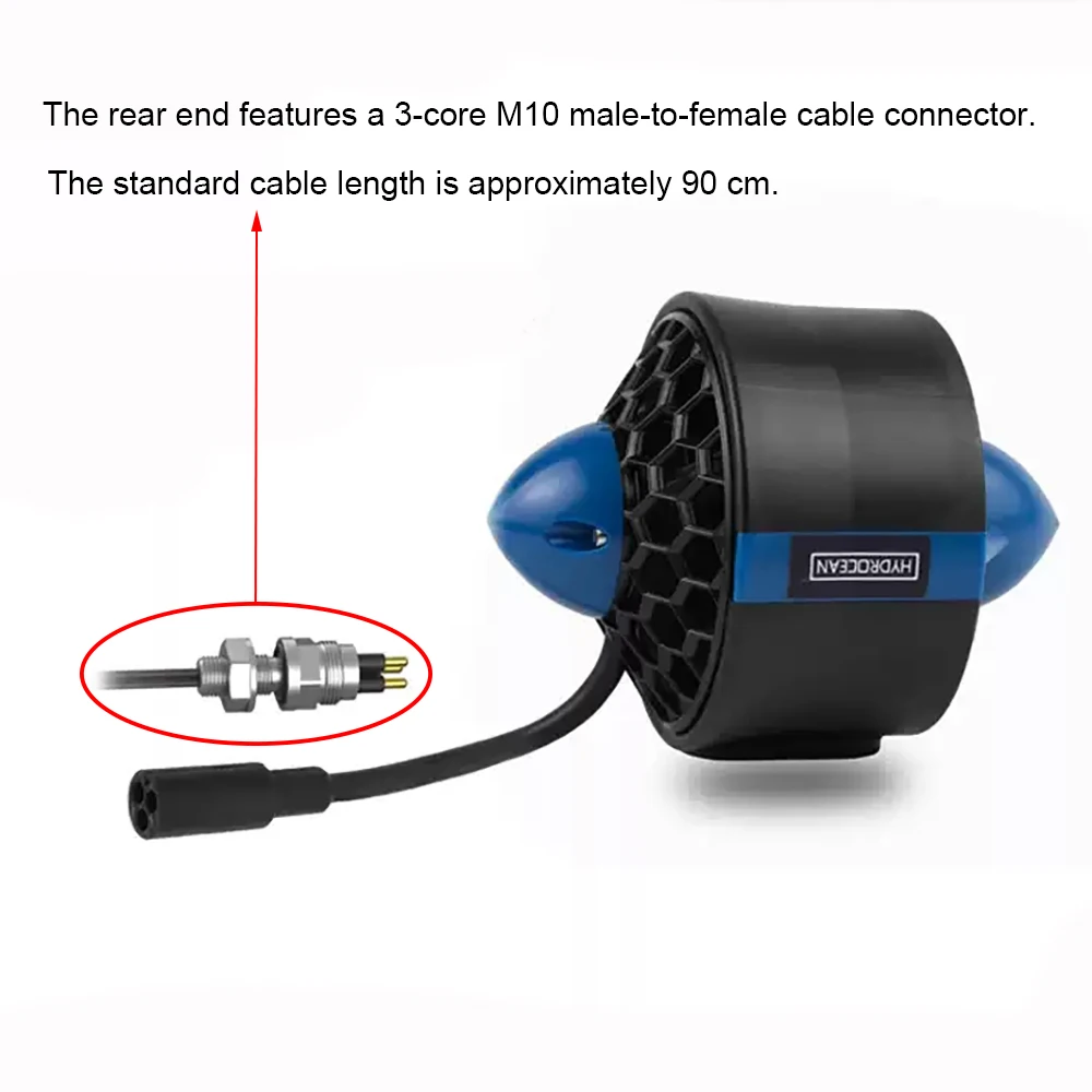Propulsor submarino de 12-24V, Motor sin escobillas de empuje de 7,1 KG/7,8 KG, 170KV/290KV para kayaks, barcos inflables, barcos de pesca