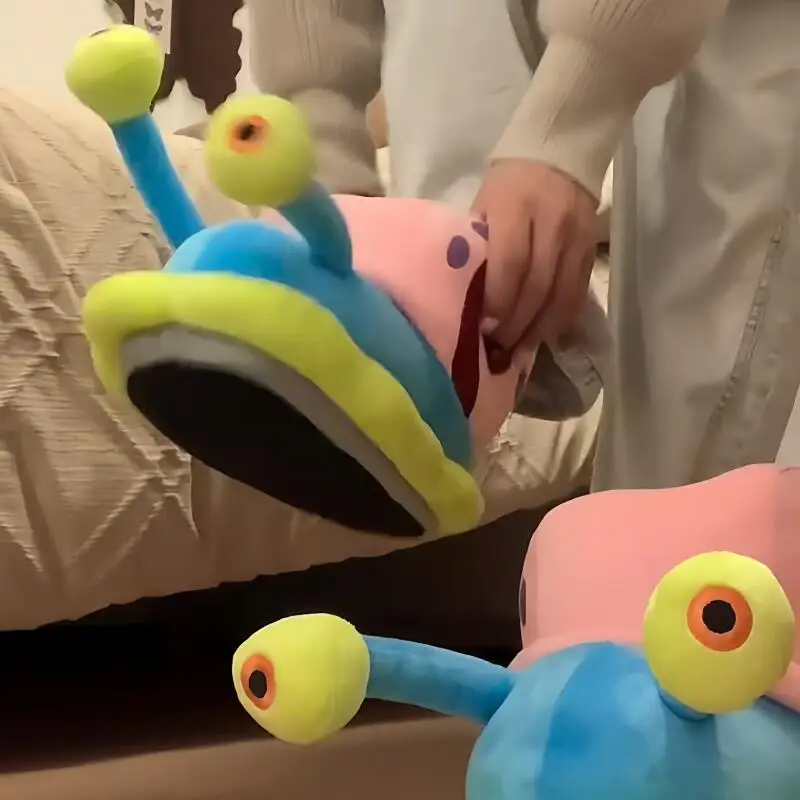 سبونجبوب سكوير الحلزون النعال الكرتون Kawaii Biqibao الحلزون عش القطن التنين مضحك نعال من القطن لطيف دافئ المضادة للانزلاق #4