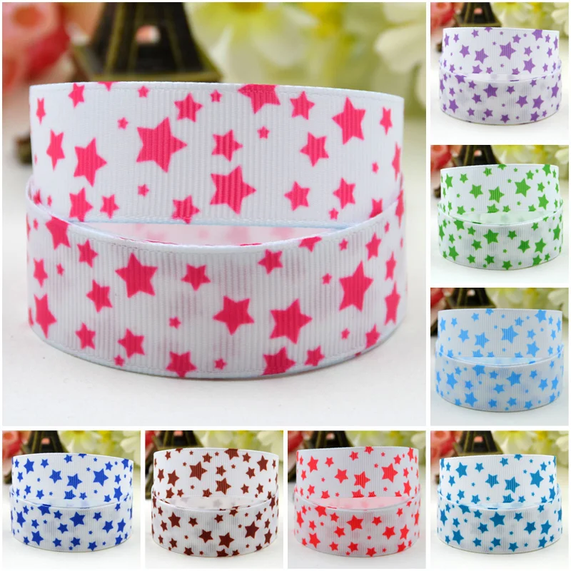 22mm 25mm 38mm 75mm Ruban satin Stars Cartoon ribbon Character printed Grosgrain Ribbon party decoration 10 Yards Mul048