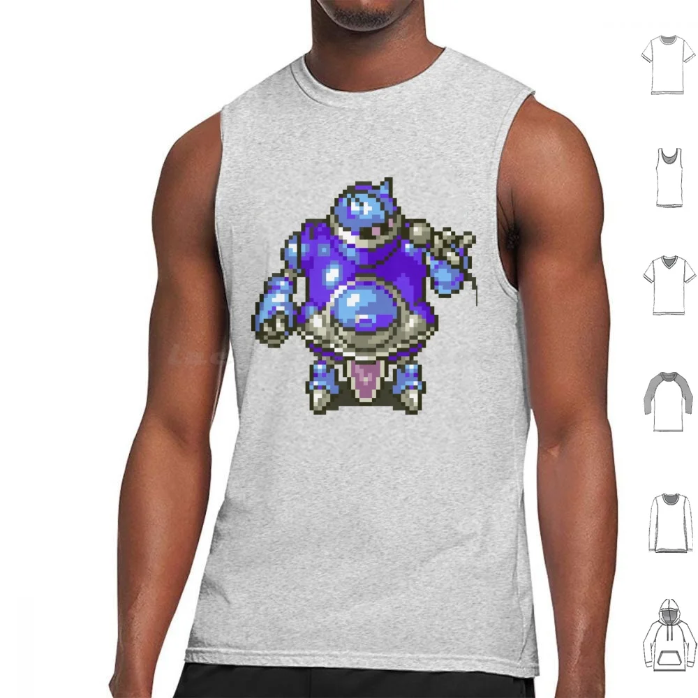 Chrono Trigger Cybot Tank Tops Print Cotton Cybot Chrono Trigger Snes Super Nes Super Famicom Rpg Retro Gaming Geek