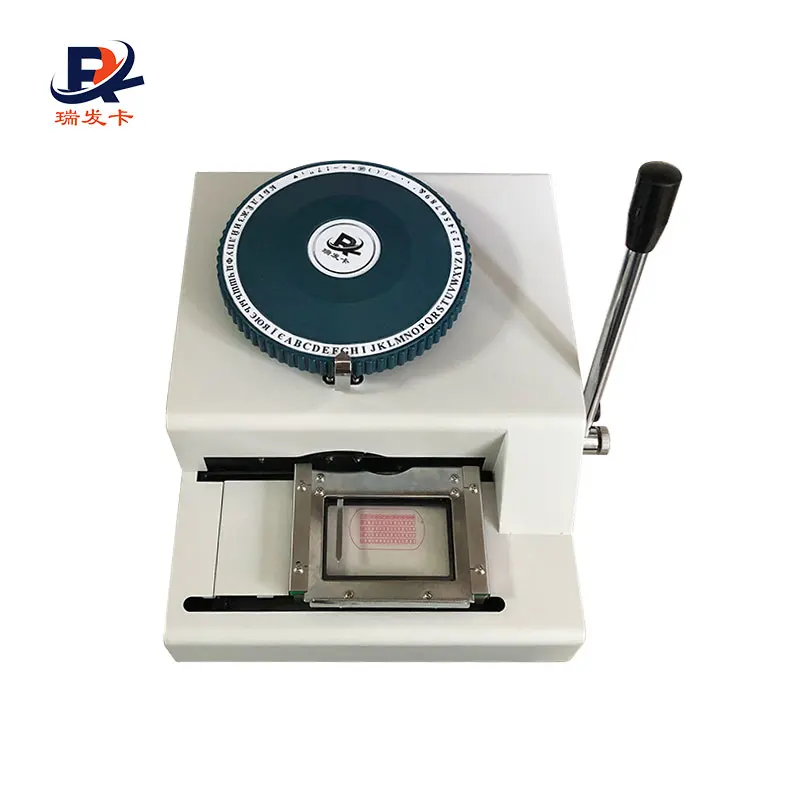 

latest design Convex Code Printer Pressure VIP Membership Card Typewriter PVC Manual Embossing Machine made in China