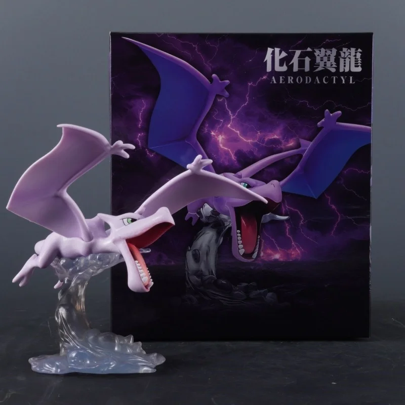 Pokemon Figure Archaeopteryx Pterodacty Cute Purple Aerodactyl Figures Model Statue Doll Collection Decoration Toy Birthday Gift