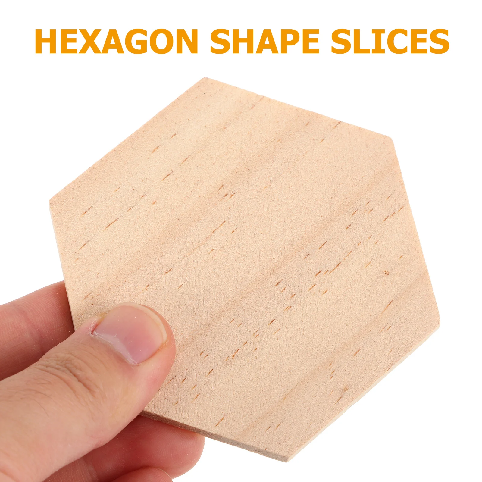 Tranches de bois en forme d'hexagone, 25 pièces, finition lisse en bois naturel, peinture artisanale, décor artisanal, ornements de fête de mariage à domicile