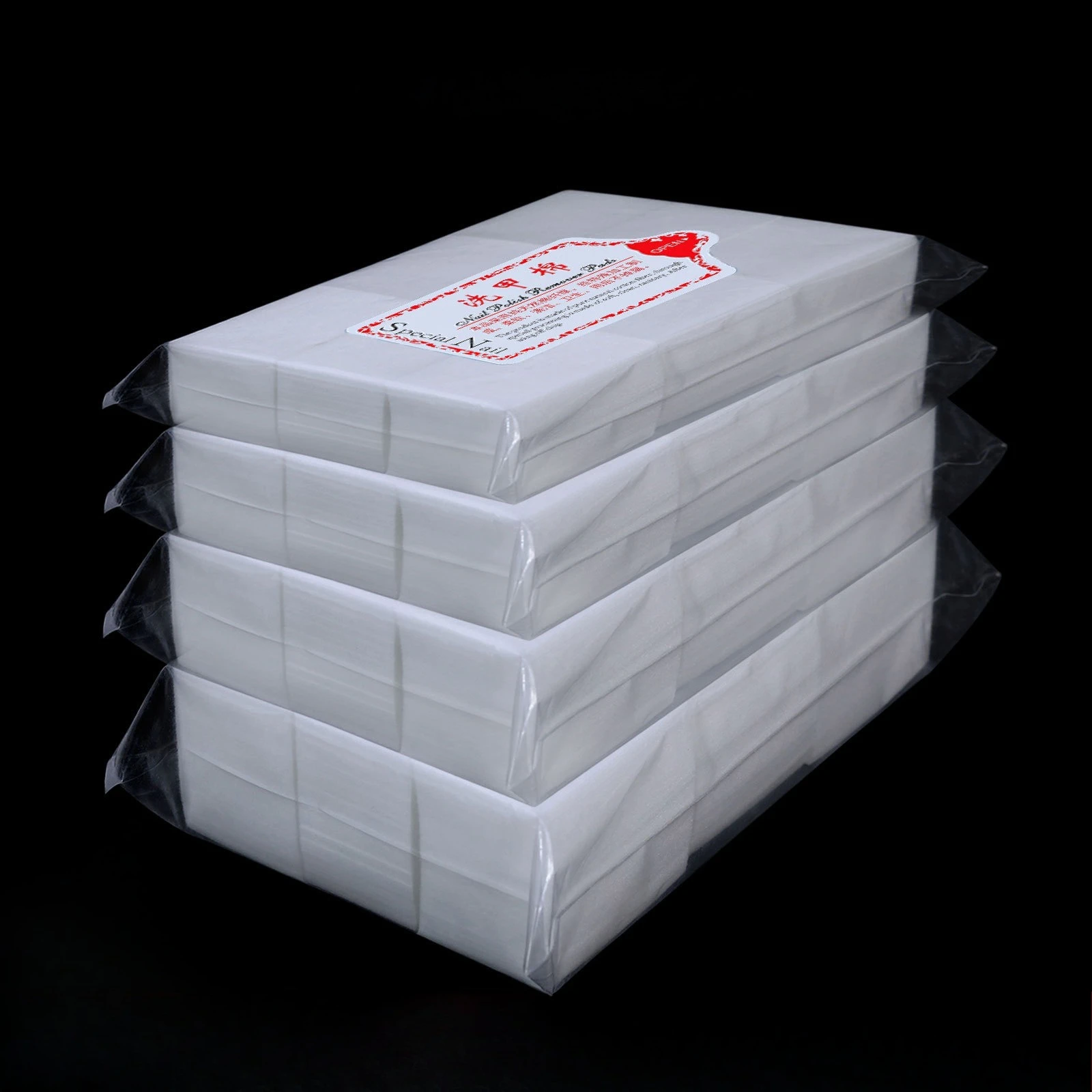 1000unid./saco Almofadas Removedoras de Esmalte, Lenços de Algodão Descartáveis para Remoção de Maquiagem e Manicure, Almofadas de Limpeza para Nail A