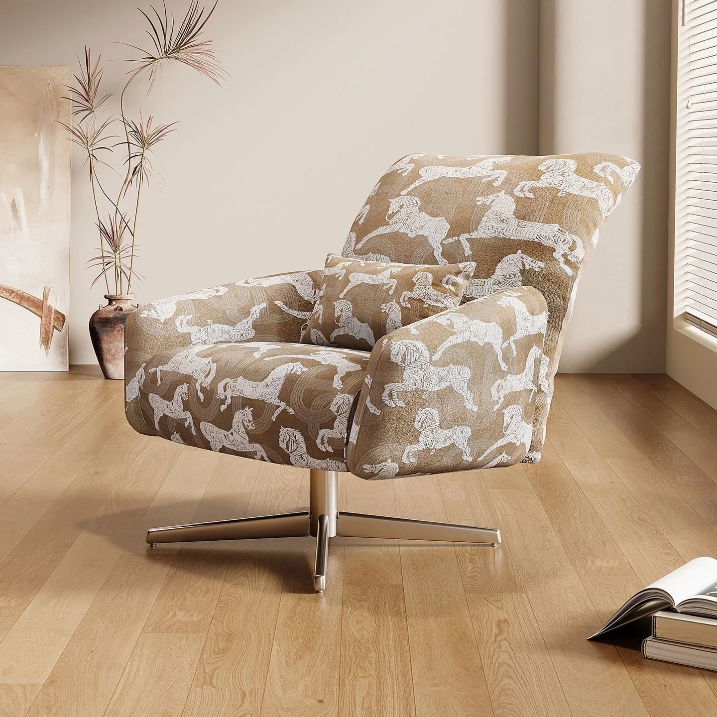 Swivel chair antique petal sofa light luxury high-end lazy sofa sleepable reclining sofa advanced sense