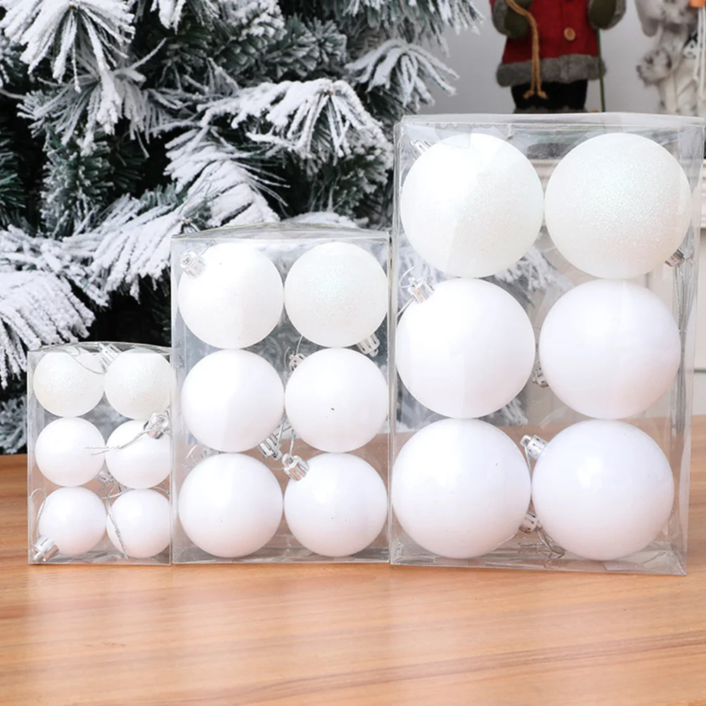 

6Pcs Christmas Decorative Balls Xmas Tree Hanging Ornaments Plastic Party Supplies Christmas Balls Xmas Ball Hanging