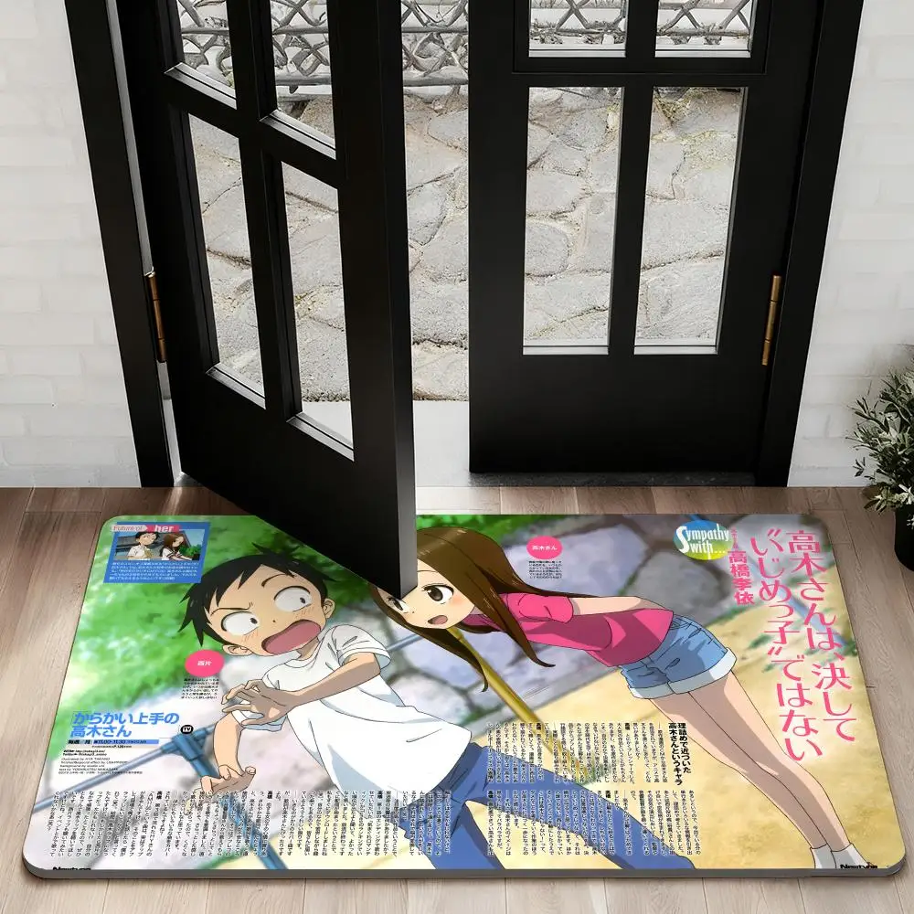 

Takagi T-Teasing MasterS cute Floor Mat Diatom Bath Mat Absorbent Quick Dry Non-Slip TPR Backing Soft Plush Draining Rugs