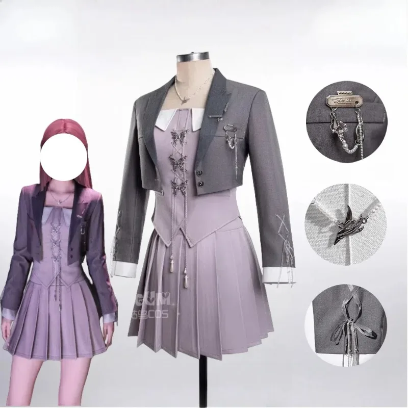 

Game Love and Deepspace Player Cosplay Costume Mc Uniform Dress Full Set for Women Anime Carnival Party Roleplay Outfits