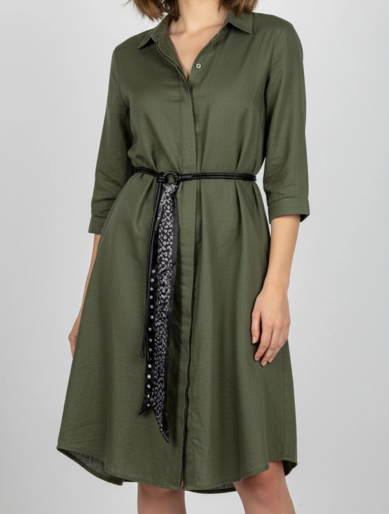 تصميم إحساس الخصر وشاح حريري غير منتظم سلسلة الخصر المرأة مطابقة اللباس الديكور وشاح الموضة الراقية حزام الخصر الشعور #2