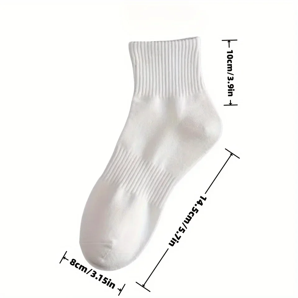 5/6 Pairs Cotton Socks, Soft And Comfortable Ankle Socks, Athletic Socks For Men And Women