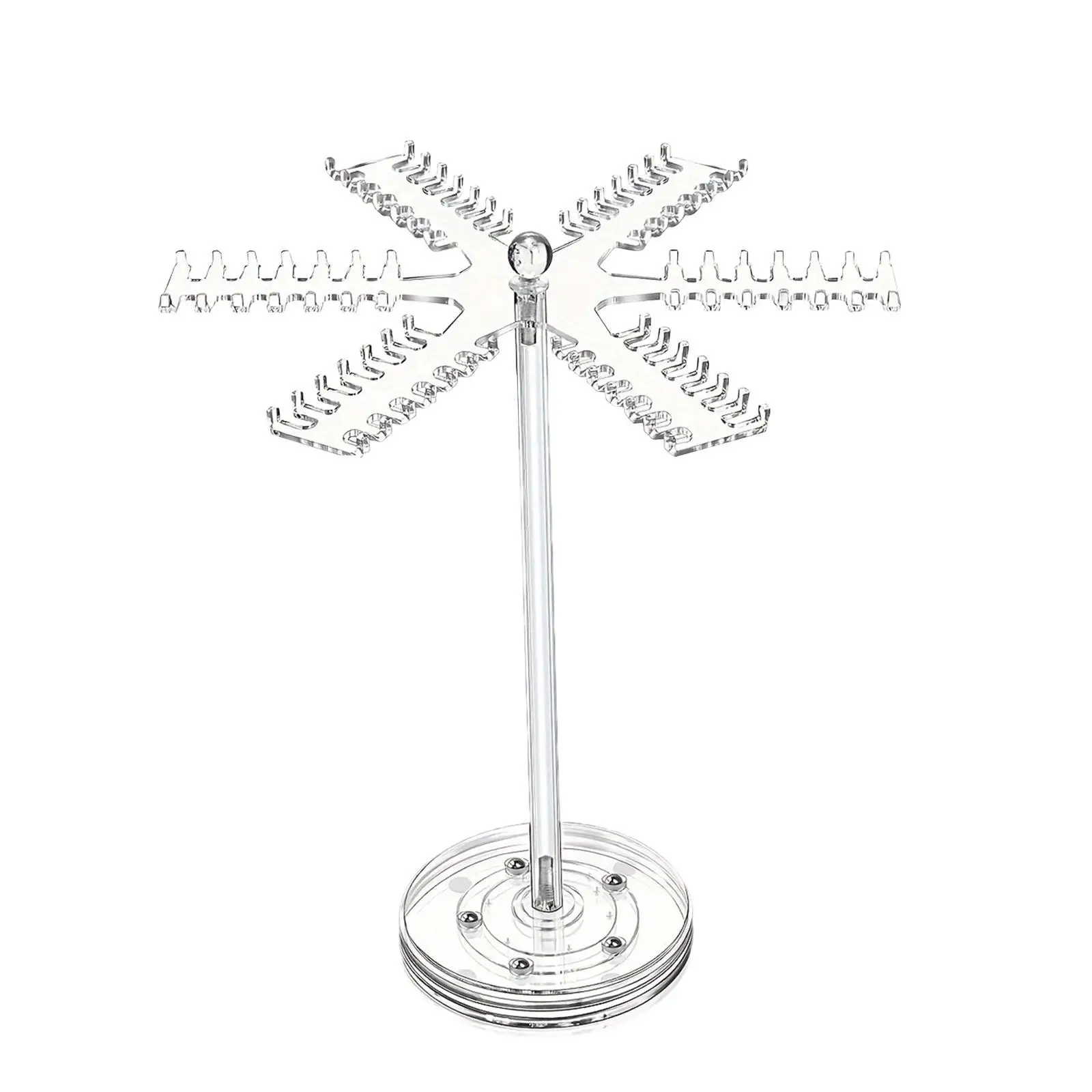 

Necklace Organizer Stand Jewelry Organizer Rotating 84 Slots for Dresser Vanity