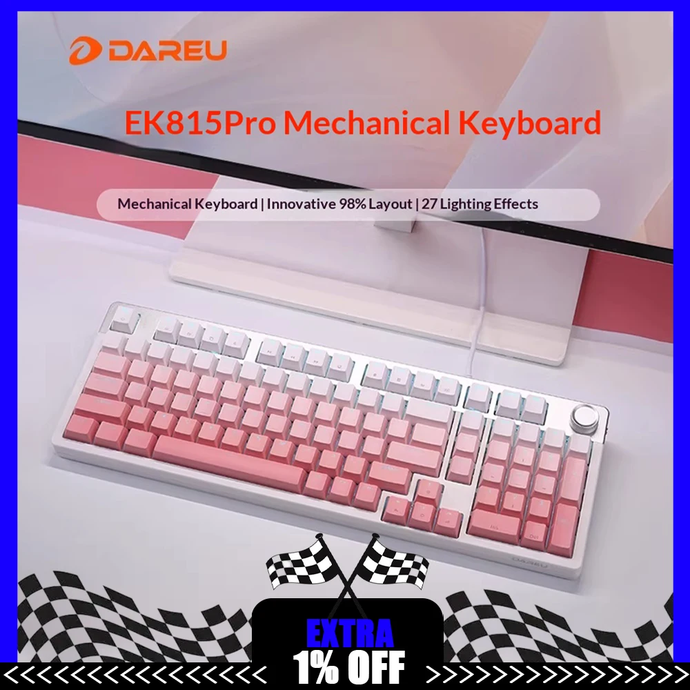 

DAREU EK815PRO Wired Keyboard Polymer Positioning Plate To A Fine Tuning Satellite Axis Gaming Keyboard For Pc Accessories Gifts