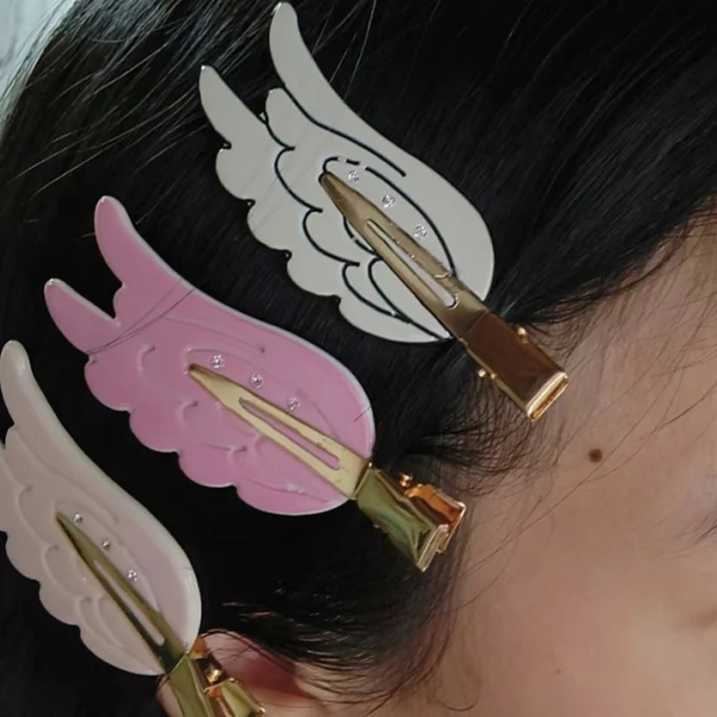1/3 pezzi Fermagli per capelli a forma di ali d'angelo da donna, fermaglio laterale per frangia senza lasciare tracce, forcina, fermaglio cosmetico, fermagli laterali, accessori per capelli_voghion.com
