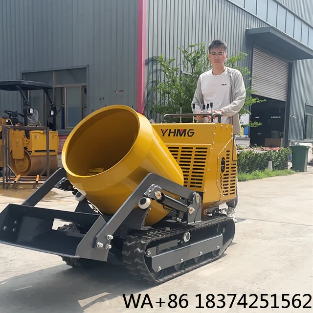 China Manufacturer's 1200kg Mini Dumper with Track Dump EPA  Engine Agricultural Loaders for Sale