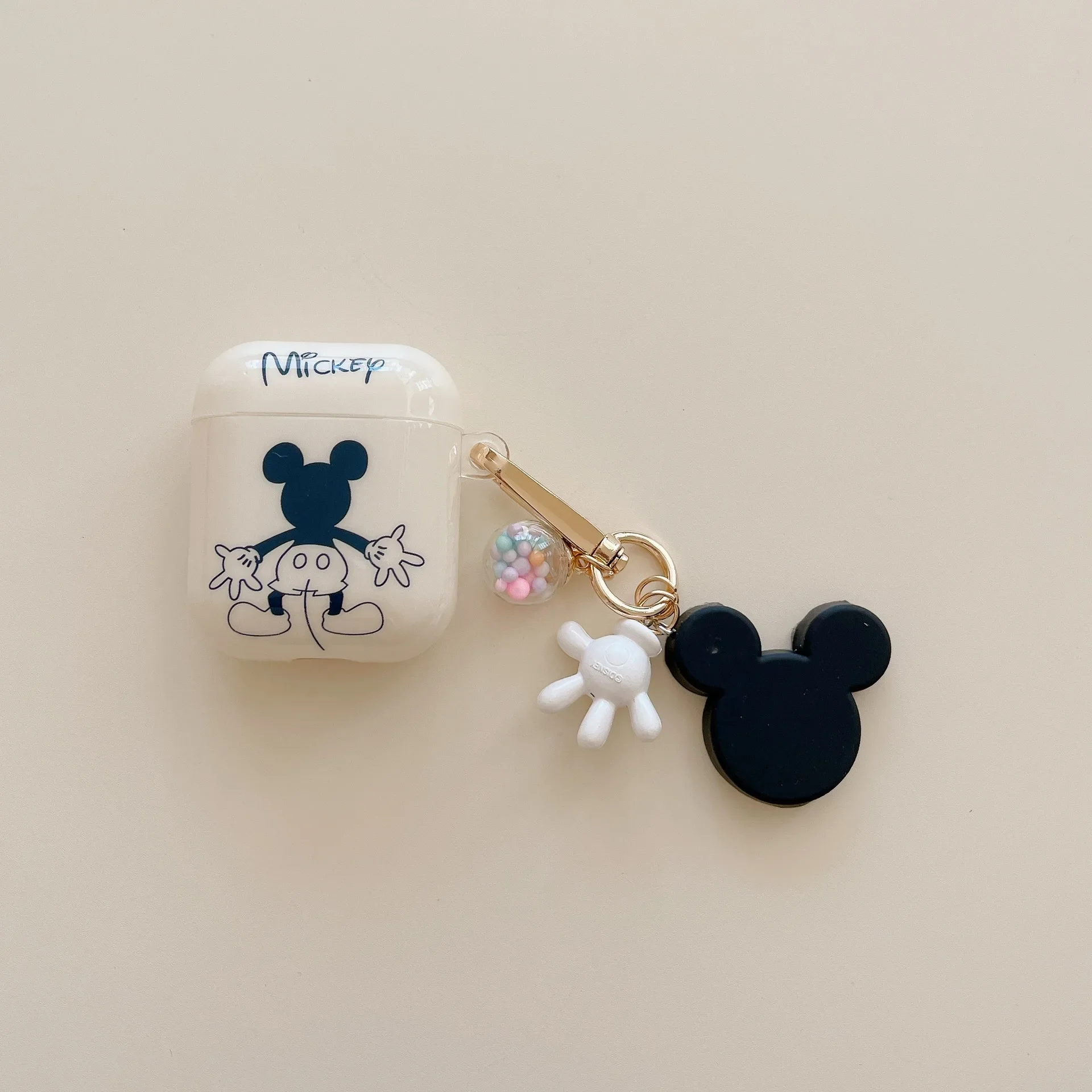 Disney Mickey Minnie Maus Fall für Airpods Pro 2, schützende Bluetooth-Kopfhörer TPU-Abdeckung für Airpods Pro Fall für Mädchen Männer