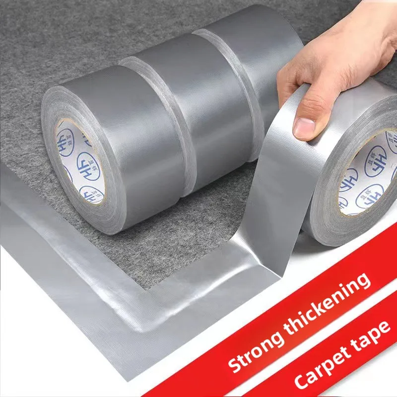 2-10m Thick Industrial Tape (Silver-Gray) - Single-Sided, Waterproof/Windproof, Wear-Resistant for Repair & Bundle Tasks