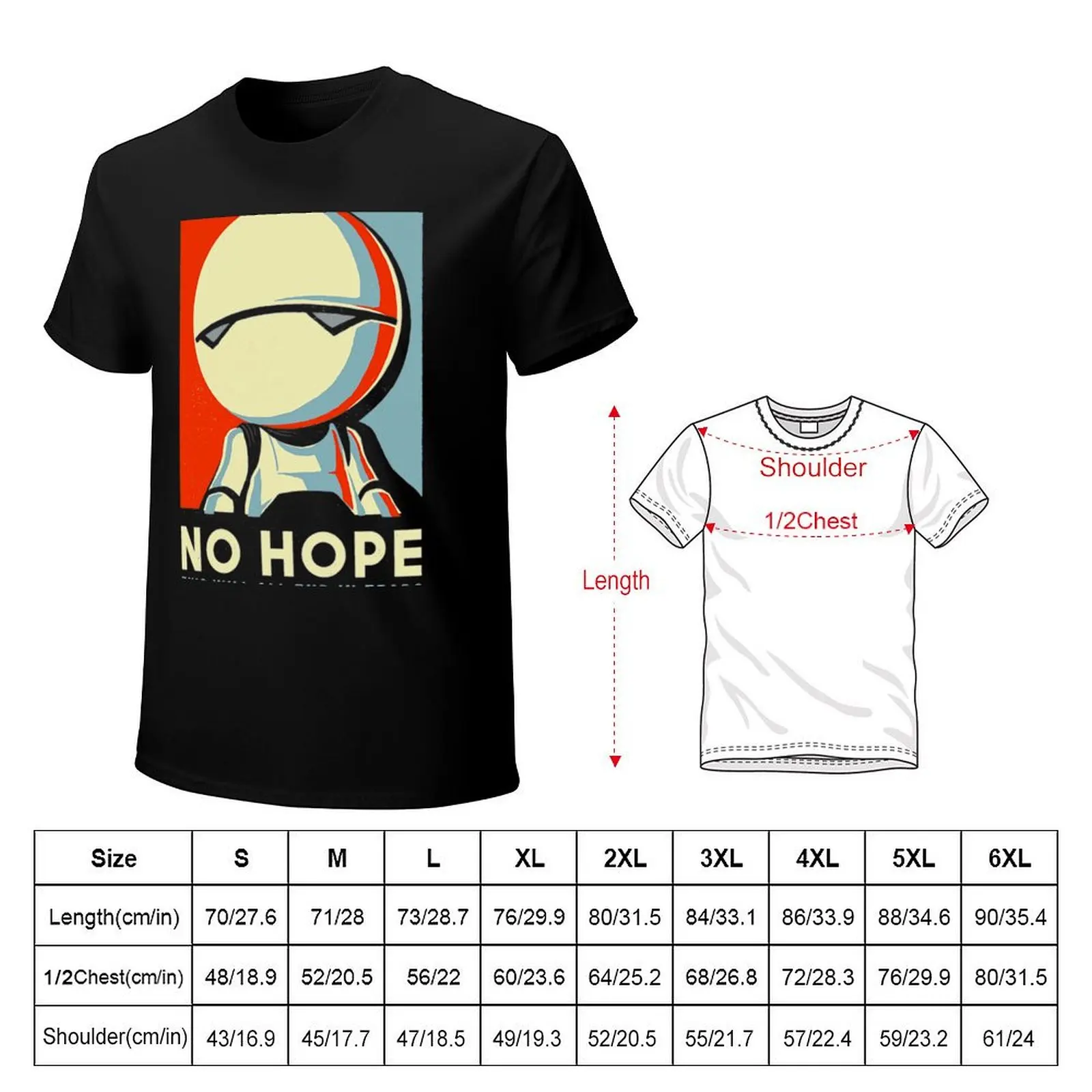 No Hope Sign - Vote Marvin Paranoid Android - Hitchhiker's Guide to the Galaxy T-Shirt man t shirt workout shirts for men