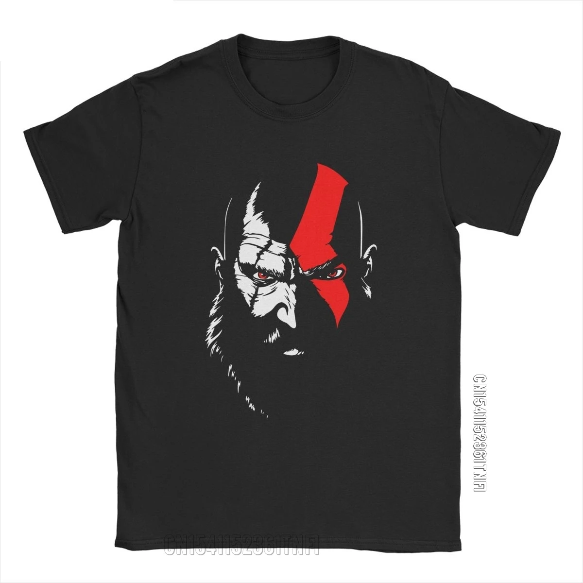 047 Kratos Sparta T Shirt For Men Cotton Casual T-Shirts O Neck The God Of War Tee Shirt Classic Short Sleeve Tops Classic