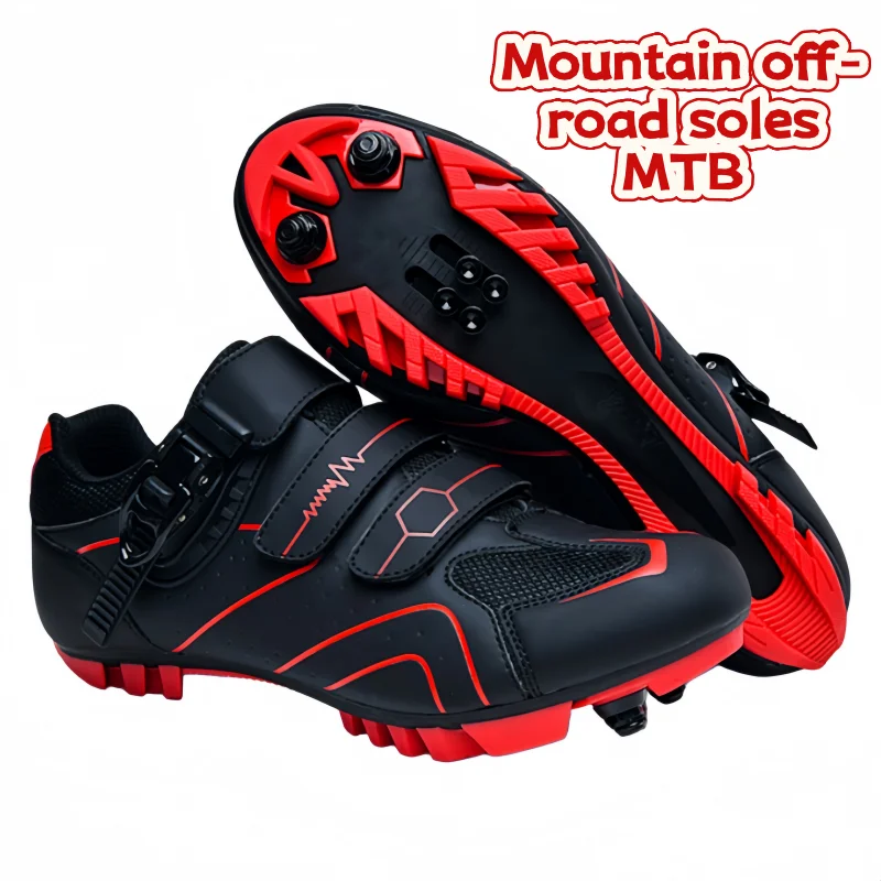 Rennradschuhe SPD, leicht und verschleißfest, geeignet für den täglichen Pendelverkehr, Mountainbike, Offroad, MTB, Unisex-Outdoorschuhe – Detail 15