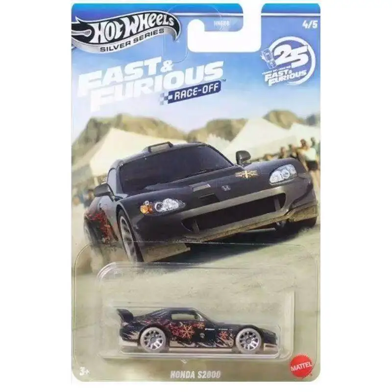 

Hot Wheels Car Fast & Furious RACE-OFF Honda S2000 1/64 Metal Die-cast Model Toy HNR88