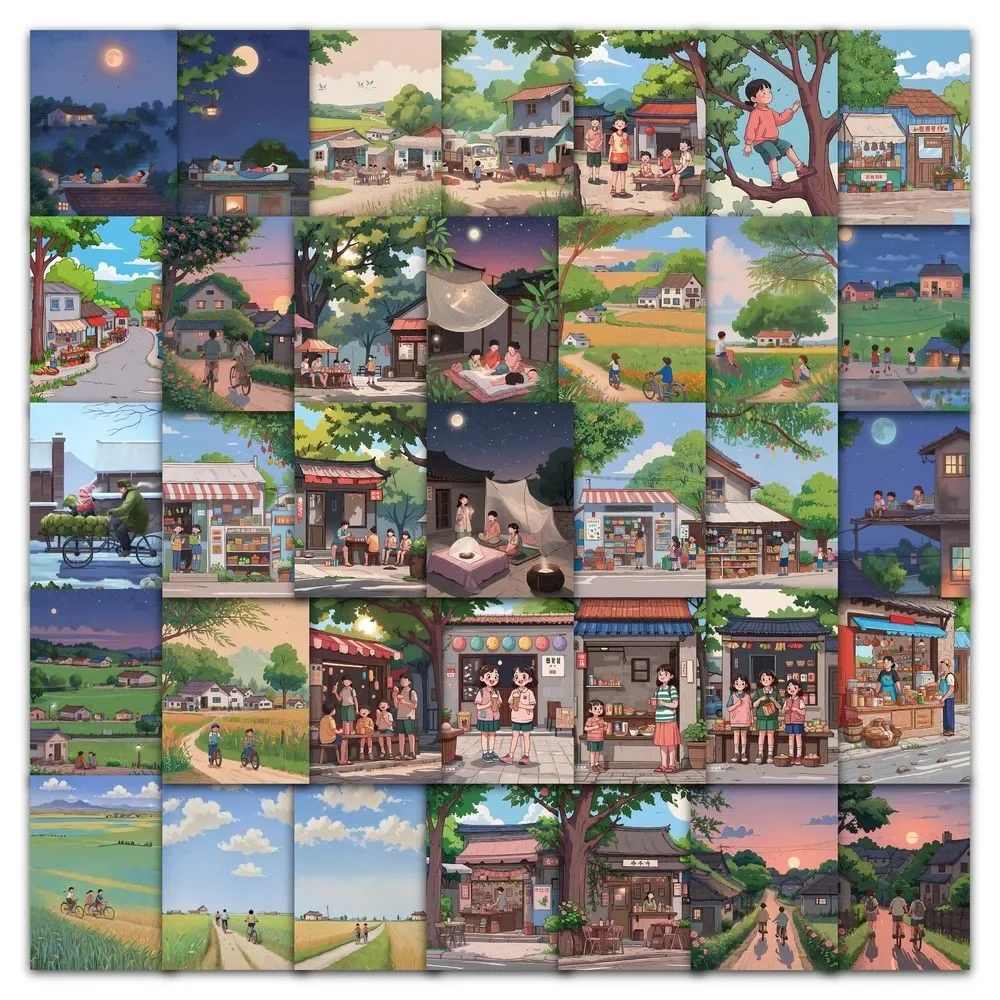 60 قطعة من ملصقات الرسوم المتحركة الجميلة لمنسيتي أثناء مرحلة الطفولة على الجدران لمقلمة حساب اليد للدراجة