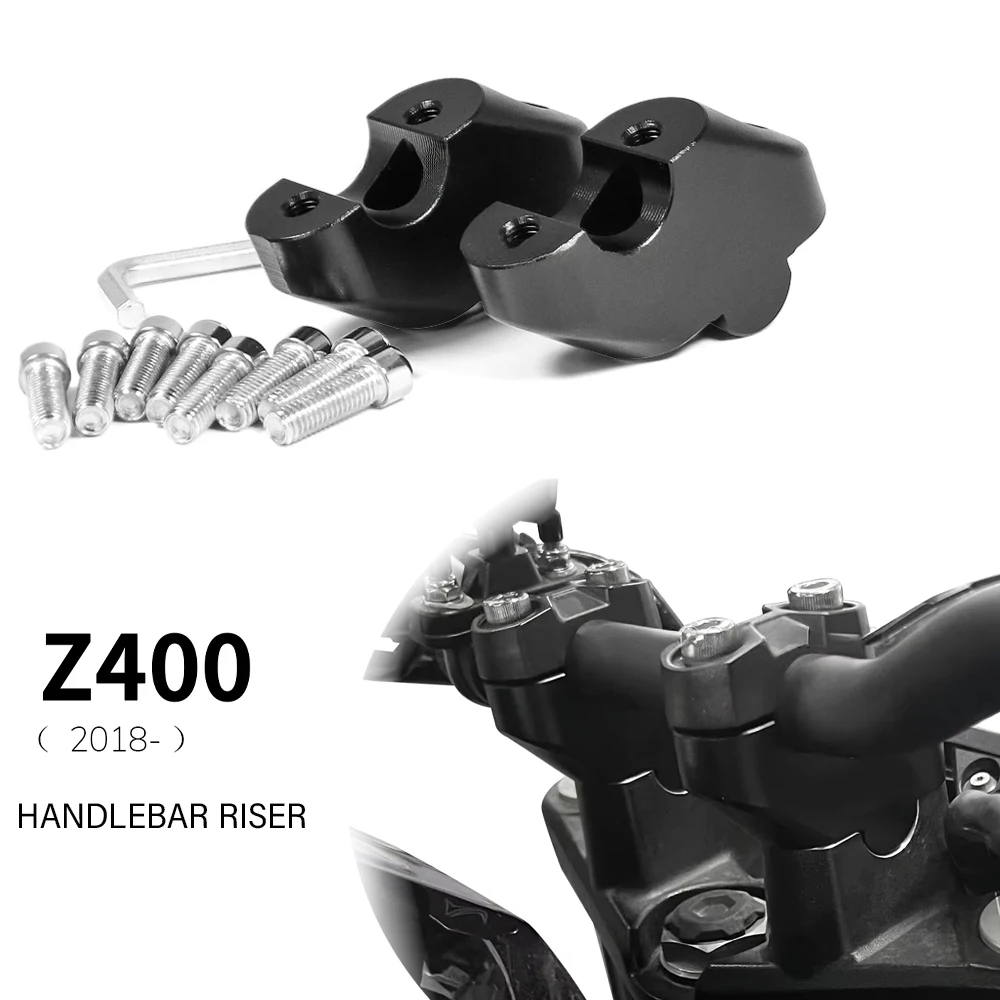 For Kawasaki Z400（2018-)Motorcycle Accessories  CNC Aluminum Handlebar Riser Heightening Clamp Mount Kit