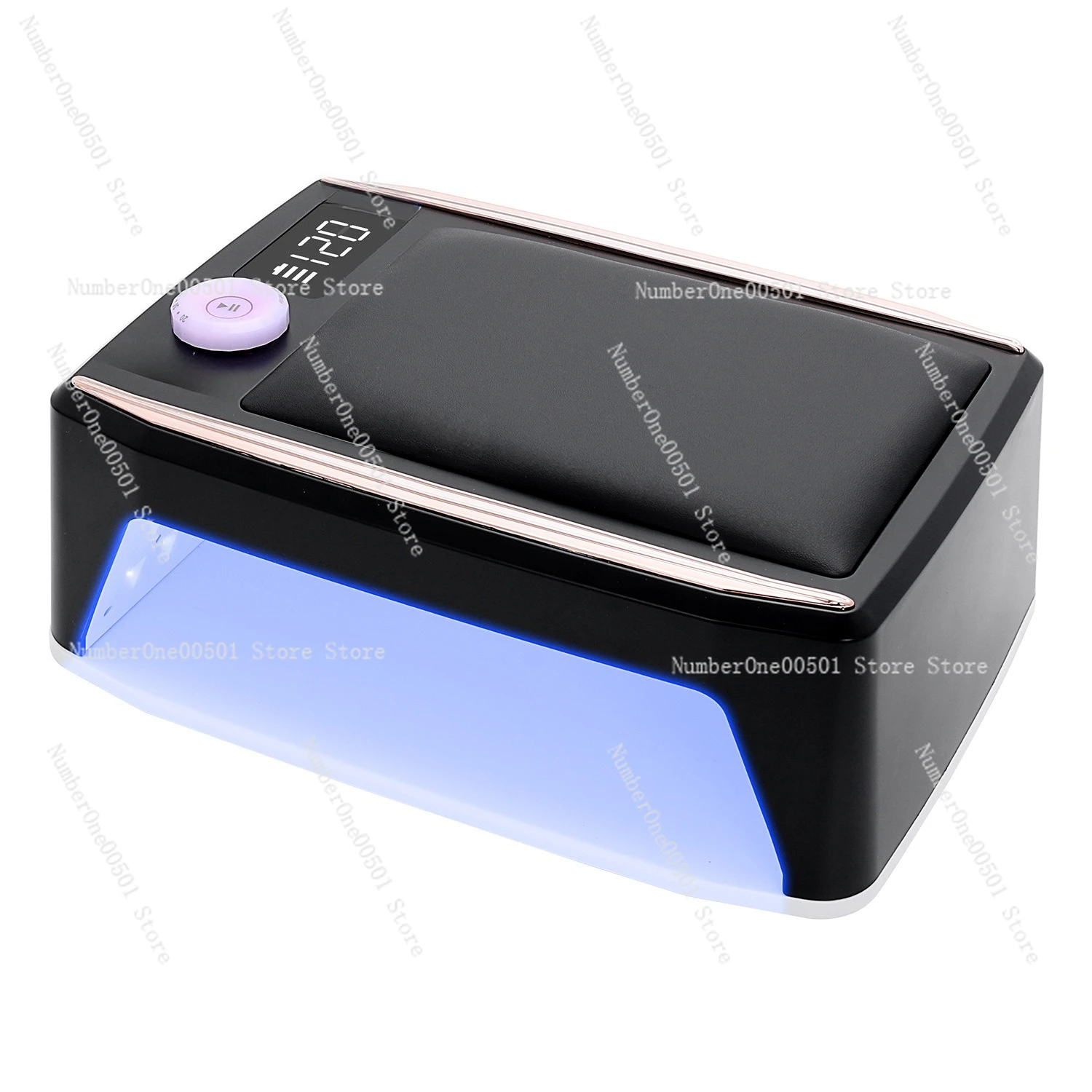 Hand rest nail lamp with 90 LEDs 380W high power for gel polish curing manicure