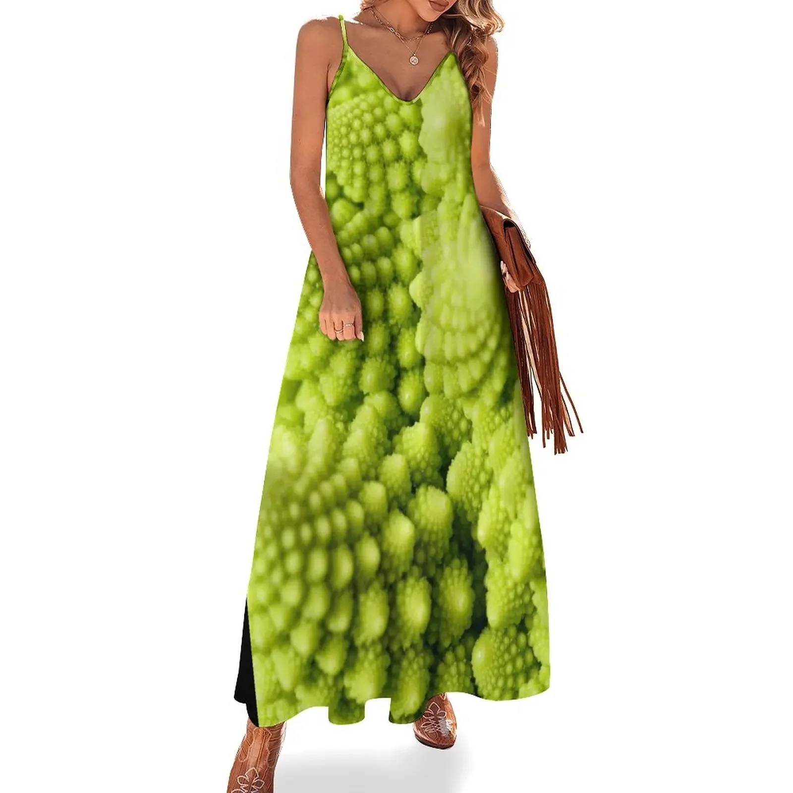 

Romanesco broccoli Sleeveless Dress Women's summer skirt purple dress summer dresses womens 2025 beach dresses