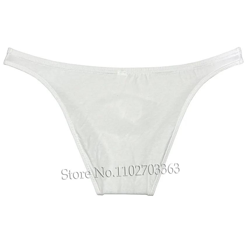 Bikini en coton pour homme, sous-vêtements solides, lingerie masculine, culotte interne