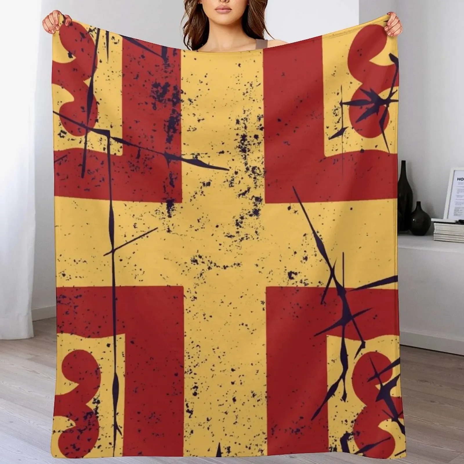 

Byzantine Flag Eastern Roman Empire Throw Blanket Soft Cozy Blanket for Pet Kids Adults