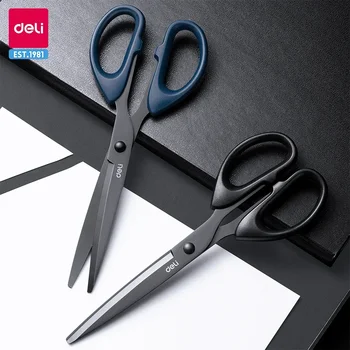 델리 녹 방지 스틱 가위, 사무실 가정 가위, 스테인레스 스틸 재봉 가위, 학교 사무용품, 170mm