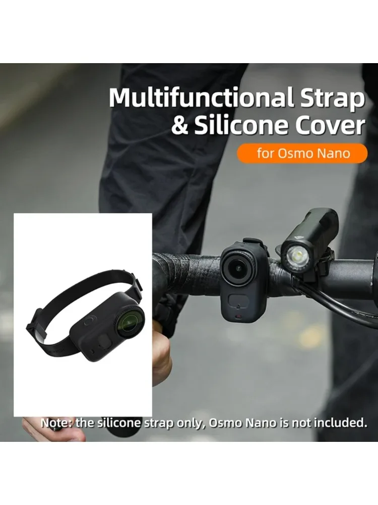 AliExpress NONE Adjustable Silicone Wristband Hand Strap Bike Fix Belt Protective Case For DJI Osmo Nano Camera Outdoor Shooting Accessories