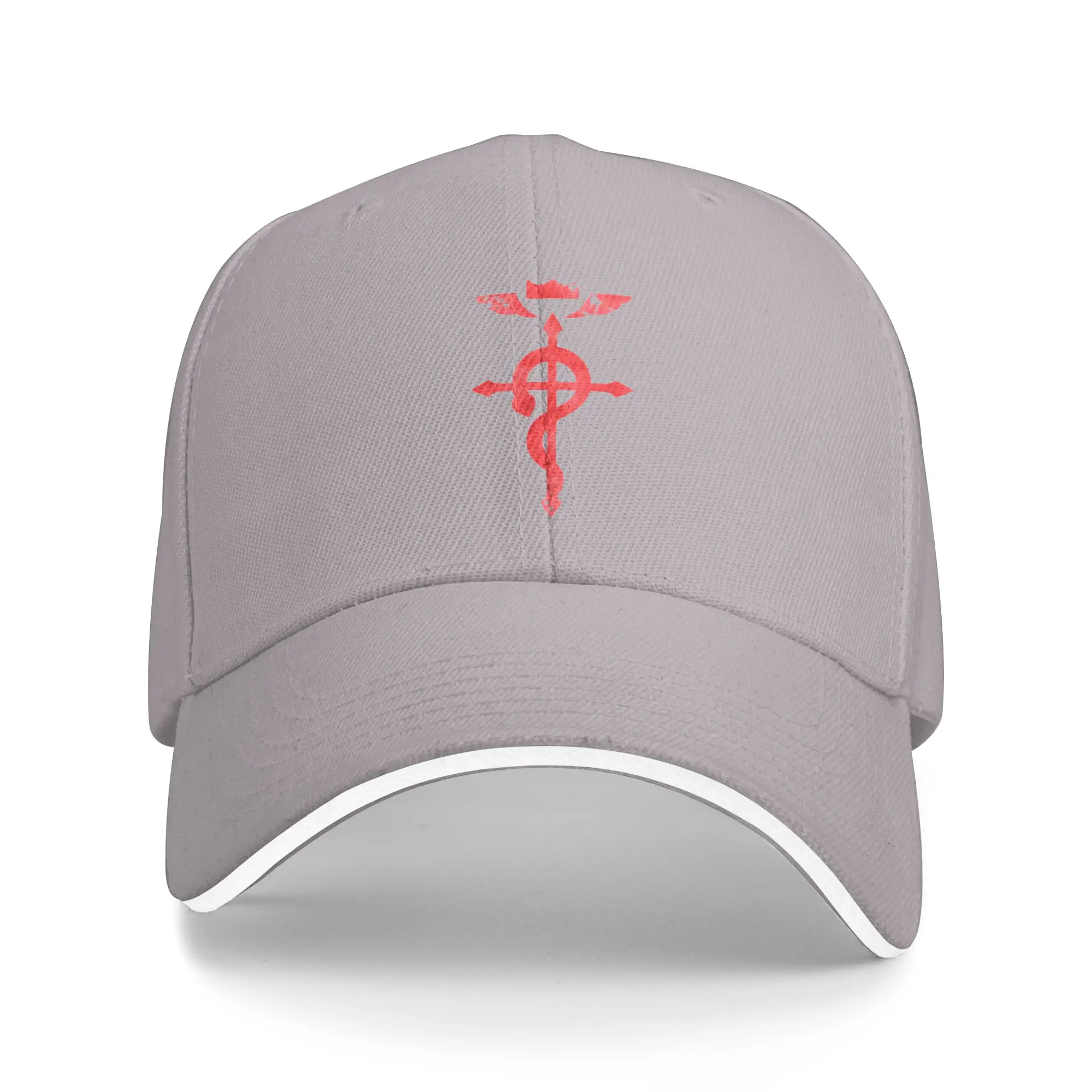 Hot Sale Fullmetal Alchemist Red Logo Baseball Cap  Aesthetic Trucker Cap  Amusement Park Trucker Cap