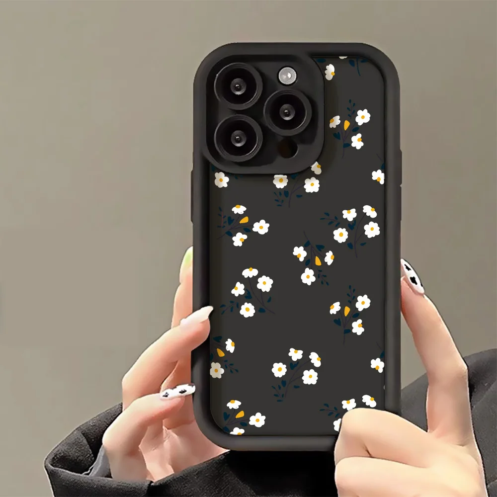 Floral Phone Case for iPhone 11 Cases iPhone 14 15 13 Pro Max 12 XR XS 7 8 Plus SE 14promax 15promax Silicon Soft Fundas Covers