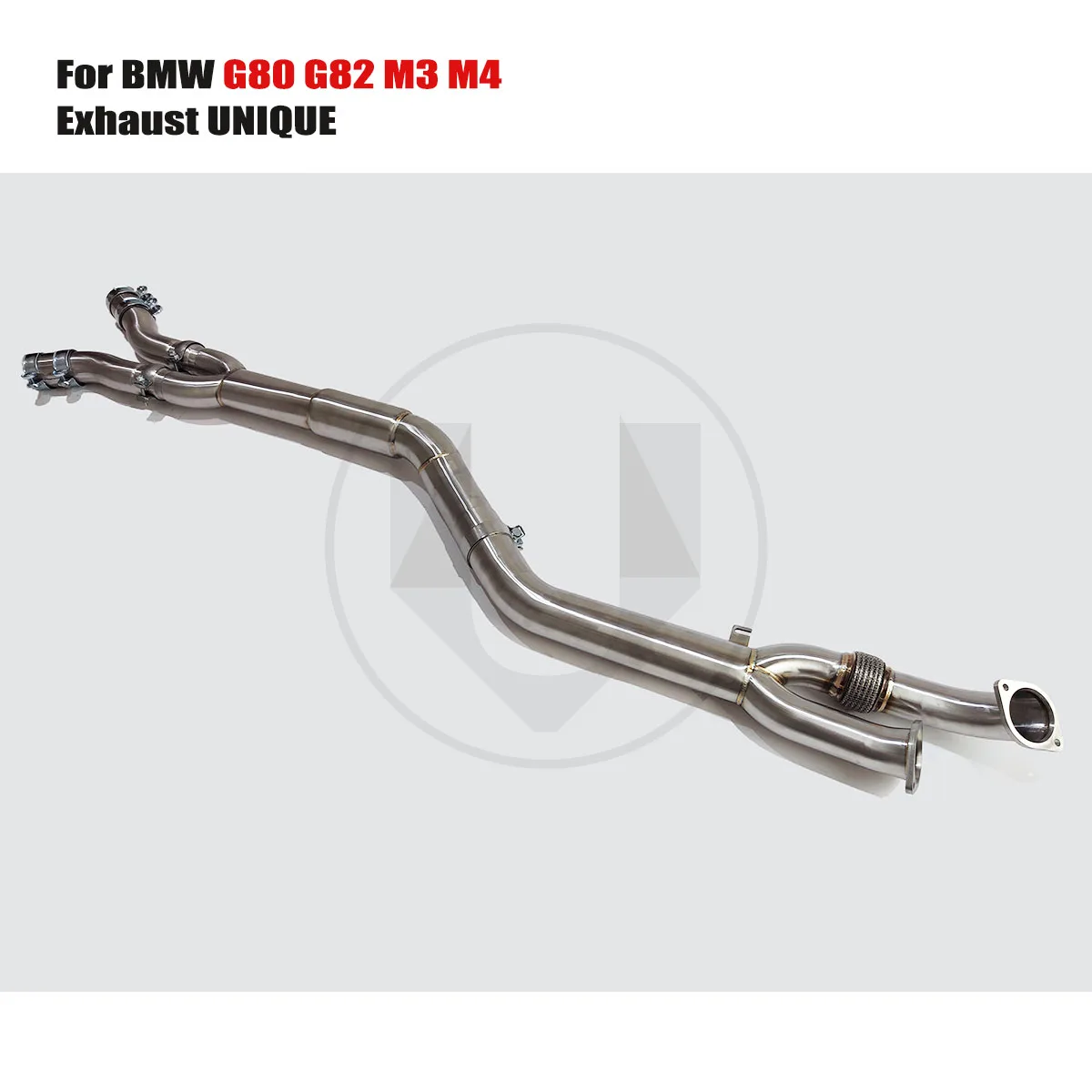 

UNIQUE Designs 2021+ Bmw g80 g82 m3 m4 s58 3.0T High Performance ss304 Single Tube 89mm Exhaust Midpipe with Resonator