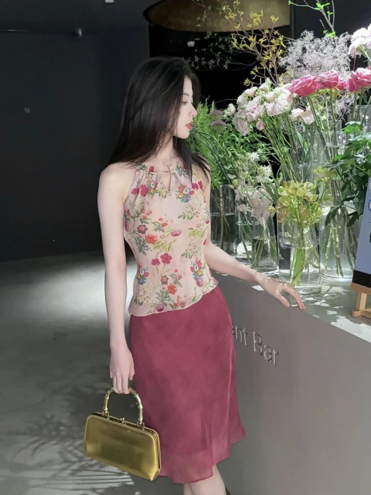 

Элегантная мини-юбка с высокой талией, эффектом тай-дай омбре и асимметричным подолом для женщин, приталенная, А-силуэт, визуально удлиняющая ноги, летняя юбка для вечеринок ​