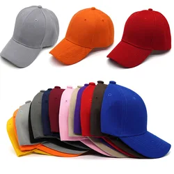 Kids Girls Boys Caps Cotton Baseball Cap Solid Color Snapback Baseball Caps Canada Golf Summer 2023 Bone Gorras Hombre Casquette