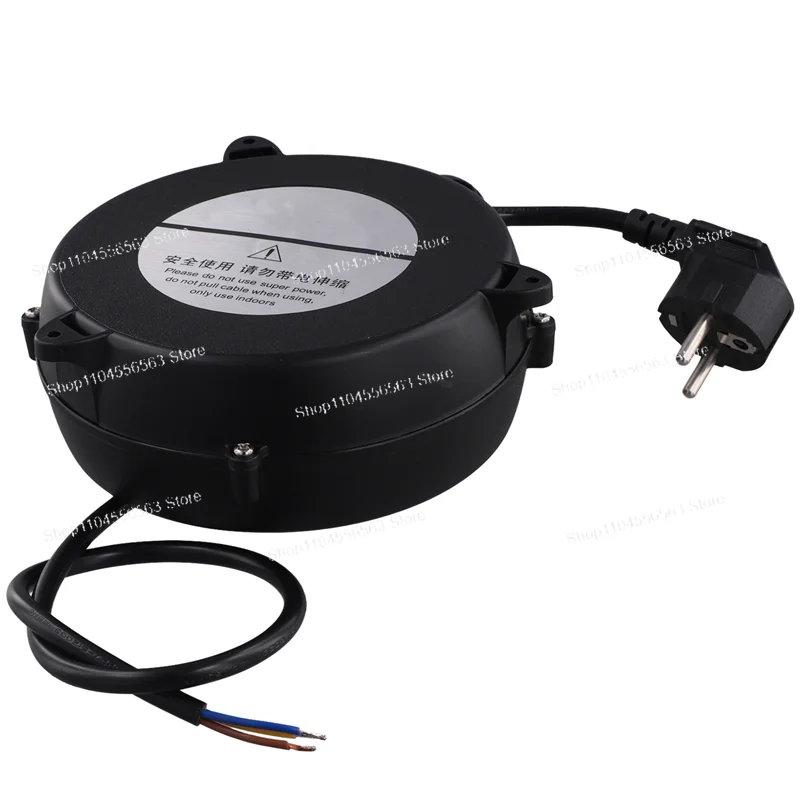Fresh Small Automatic Retractable Device Retractable Storage Reel Automatic Winding Reel EU Plug 0.75 Square Meters X 4.5 Meters